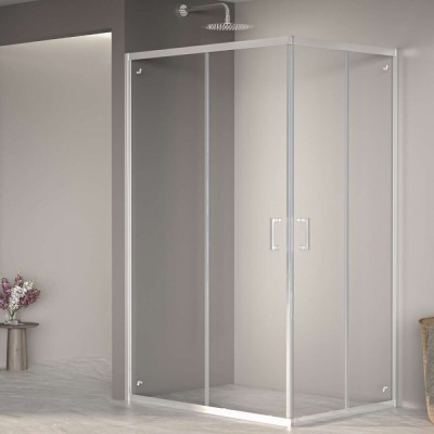 Душевой уголок RGW Passage PA-040 3508104090-11, 90 х 100 см, стекло прозрачное, профиль хром