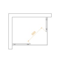 Душевой уголок RGW Passage PA-040 3508104092-24, 90 х 120 см, стекло матовое, профиль черный