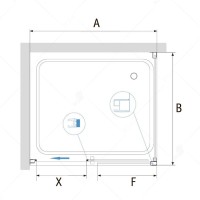 Душевой уголок RGW Passage PA-76-1 (PA-016 + Z-060-2), 150 х 90 x 195 см, стекло прозрачное, профиль хром, 350876159-11