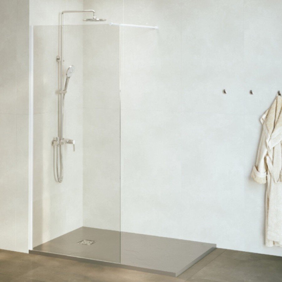 Душевая стенка RGW WA-010W Walk In, 70 см, стекло прозрачное, профиль белый, 351001007-15