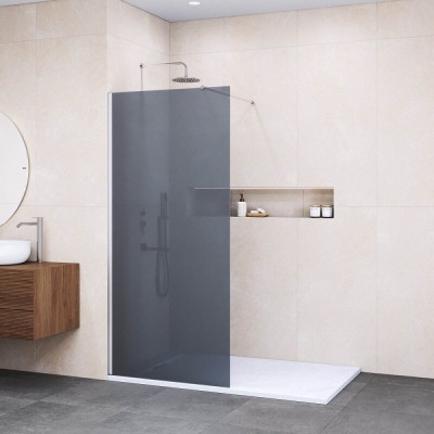Душевая стенка RGW Walk In WA-010, 351001007-31, 70 см, стекло тонированное, профиль хром