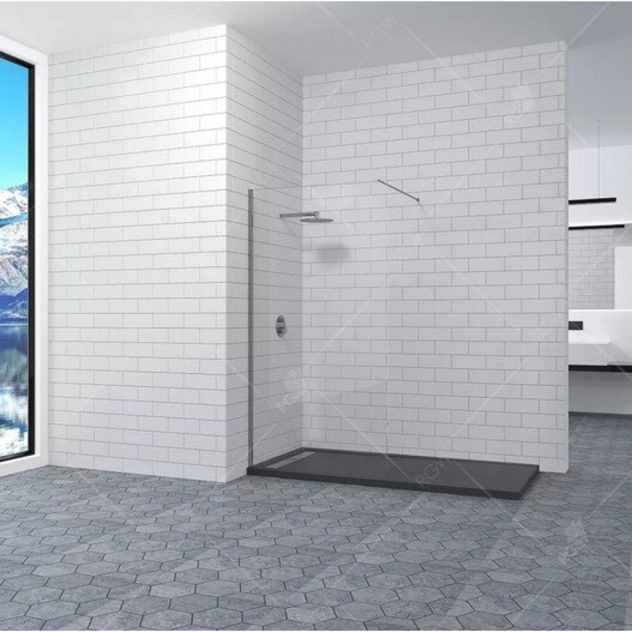 Душевая стенка RGW WA-010, 351001011-11, 110 см, Walk in, стекло прозрачное, профиль хром