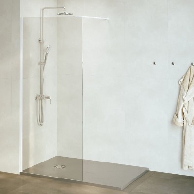 Душевая стенка RGW WA-002W Walk In, 100 см, стекло прозрачное, профиль белый, 35100210-15