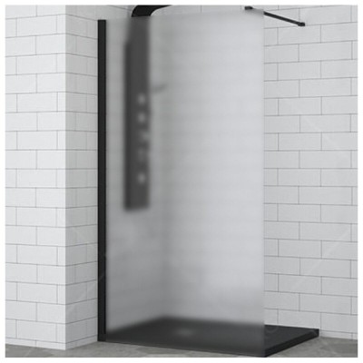 Душевая стенка RGW WA-002B Walk In, 100 см, стекло матовое сатинат, профиль черный, 35100210-24
