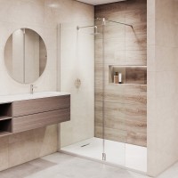 Душевой уголок RGW WA-050 (WA-002 + Z-070) Walk In 351005063-11, 120 x 60 см, распашная створка, стекло прозрачное, профиль хром