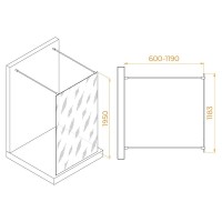 Душевая стенка RGW WA-016 Walk In, 120 см, стекло прозрачное, профиль хром, 35101612-11