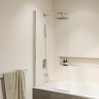Шторка на ванну RGW SC-009, 70 x 150 см, стекло прозрачное, профиль хром, 351100907-11