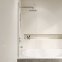 Шторка на ванну RGW SC-056, 30 x 150 см, стекло прозрачное, профиль хром, 351105630-11