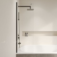 Душевая шторка на ванну RGW SC-056B, 351105630-14, 150 х 30 см, профиль - черный