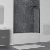 Душевая шторка на ванну RGW SC-056B, 351105650-14, 150 х 50 см, профиль - черный