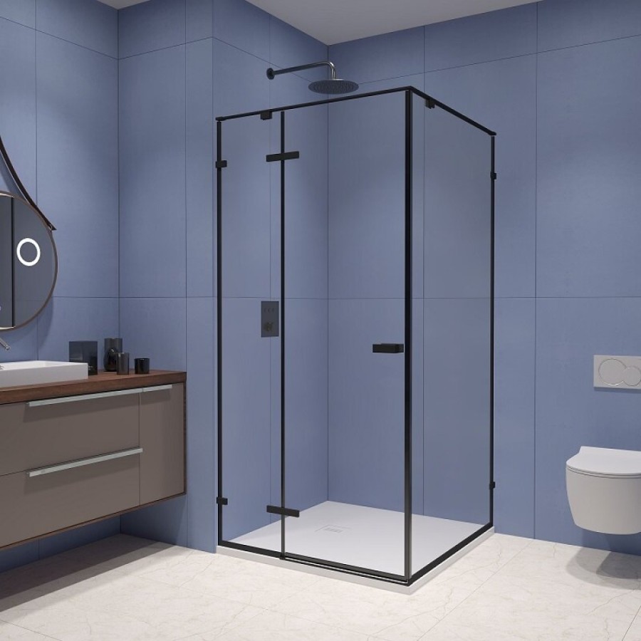 Душевой уголок RGW Stilvoll SV-030-B, 353203000-14, 100 х 100 см, стекло прозрачное, профиль черный