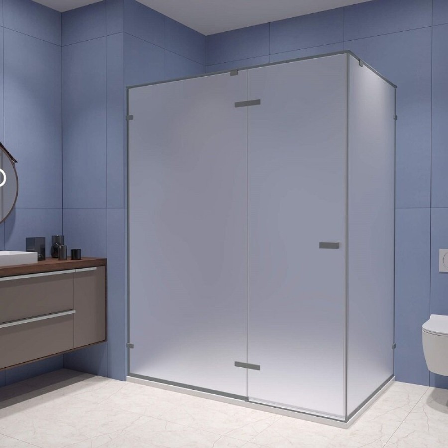 Душевой уголок RGW Stilvoll SV-040-Gr, 353204028-210, 120 х 80 см, стекло матовое, профиль серый