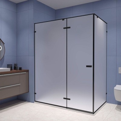 Душевой уголок RGW Stilvoll SV-040-B, 353204028-24, 120 х 80 см, стекло матовое, профиль черный