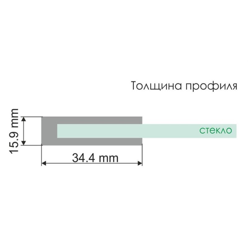 Стеклянная шторка на ванну WasserKraft Leine 35P01-80, распашная, одностворчатая