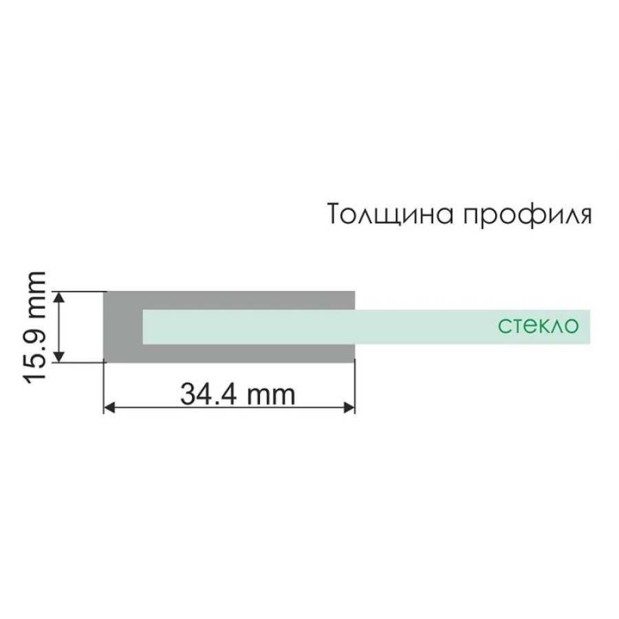 Стеклянная шторка на ванну WasserKraft Leine 35P01-80, распашная, одностворчатая