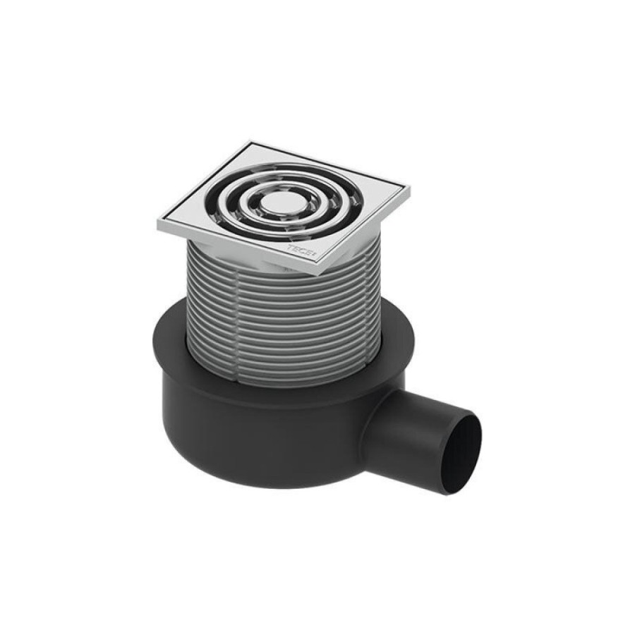 Трап дренажный TECEdrainpoint S 50 3601050, низкий горизонтальный, хром матовый