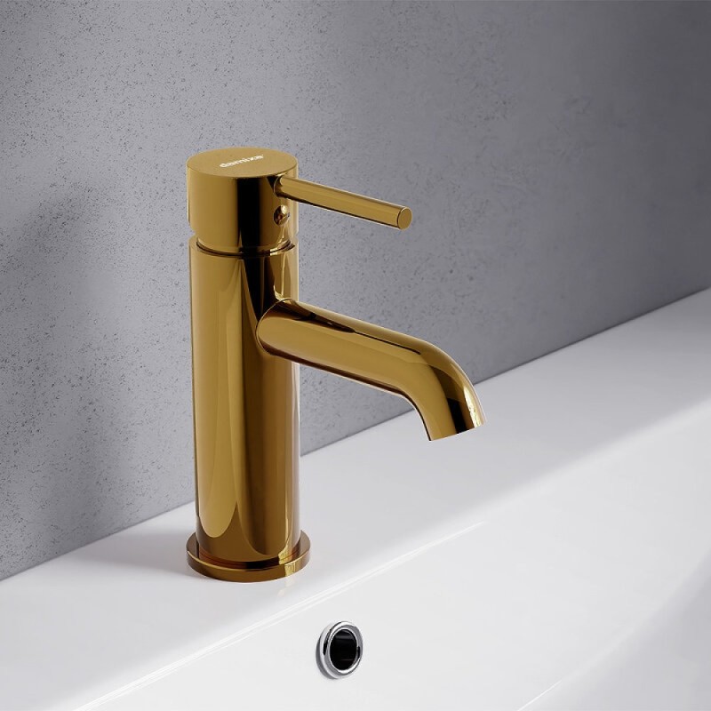 Смеситель для раковины Damixa Scandinavian Pure 360210600, золото