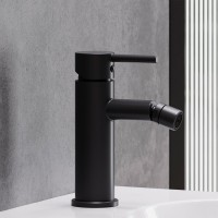 Смеситель для биде Damixa Scandinavian Pure 360240300, с донным клапаном, черный матовый