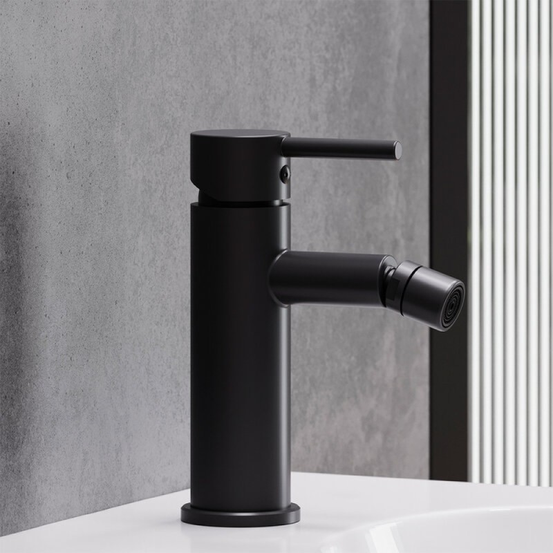 Смеситель для биде Damixa Scandinavian Pure 360240300, с донным клапаном, черный матовый