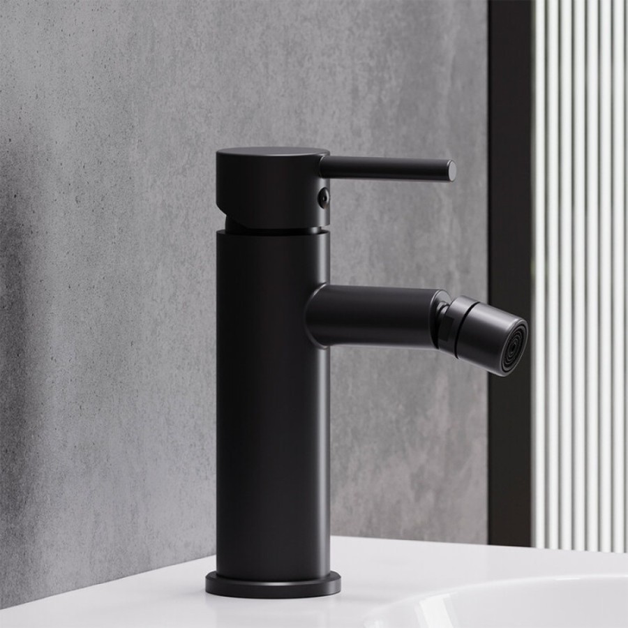 Смеситель для биде Damixa Scandinavian Pure 360240300, с донным клапаном, черный матовый
