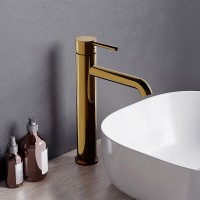 Смеситель для раковины Damixa Scandinavian Pure 360250600, цвет золото