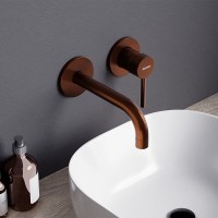 Смеситель для раковины Damixa Scandinavian Pure 360260500, цвет золото розовое