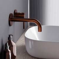 Смеситель для раковины Damixa Scandinavian Pure 360260500, цвет золото розовое