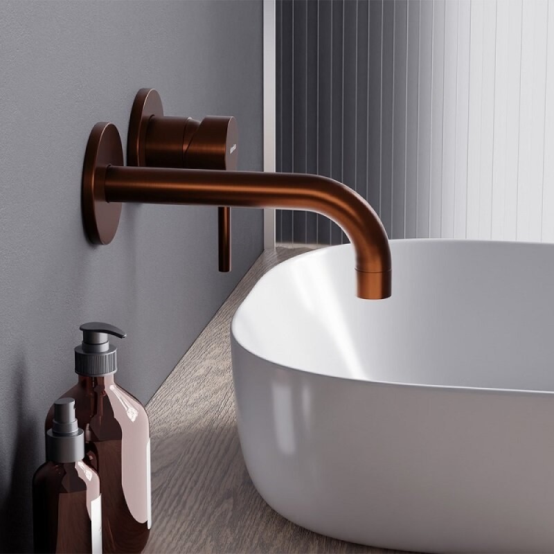 Смеситель для раковины Damixa Scandinavian Pure 360260500, цвет золото розовое