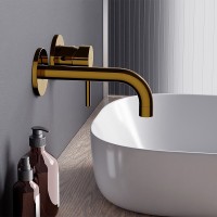 Смеситель для раковины Damixa Scandinavian Pure 360260600, цвет золото