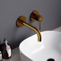Смеситель для раковины Damixa Scandinavian Pure 360260600, цвет золото