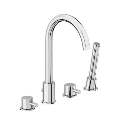 Смеситель Damixa Scandinavian Pure 360400000 на борт ванны, цвет хром