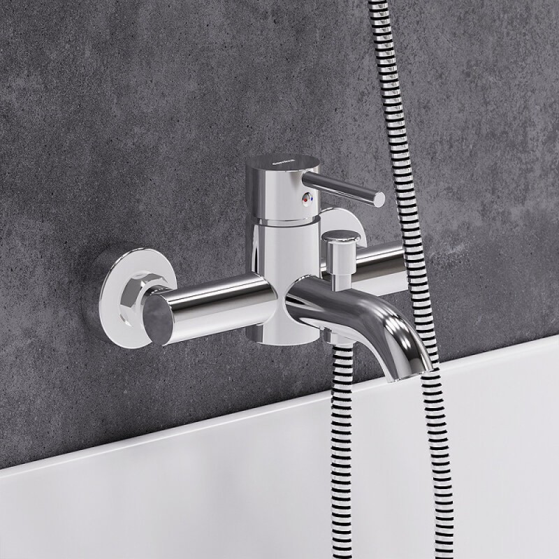 Смеситель для ванны и душа Damixa Scandinavian Pure 361000000, хром