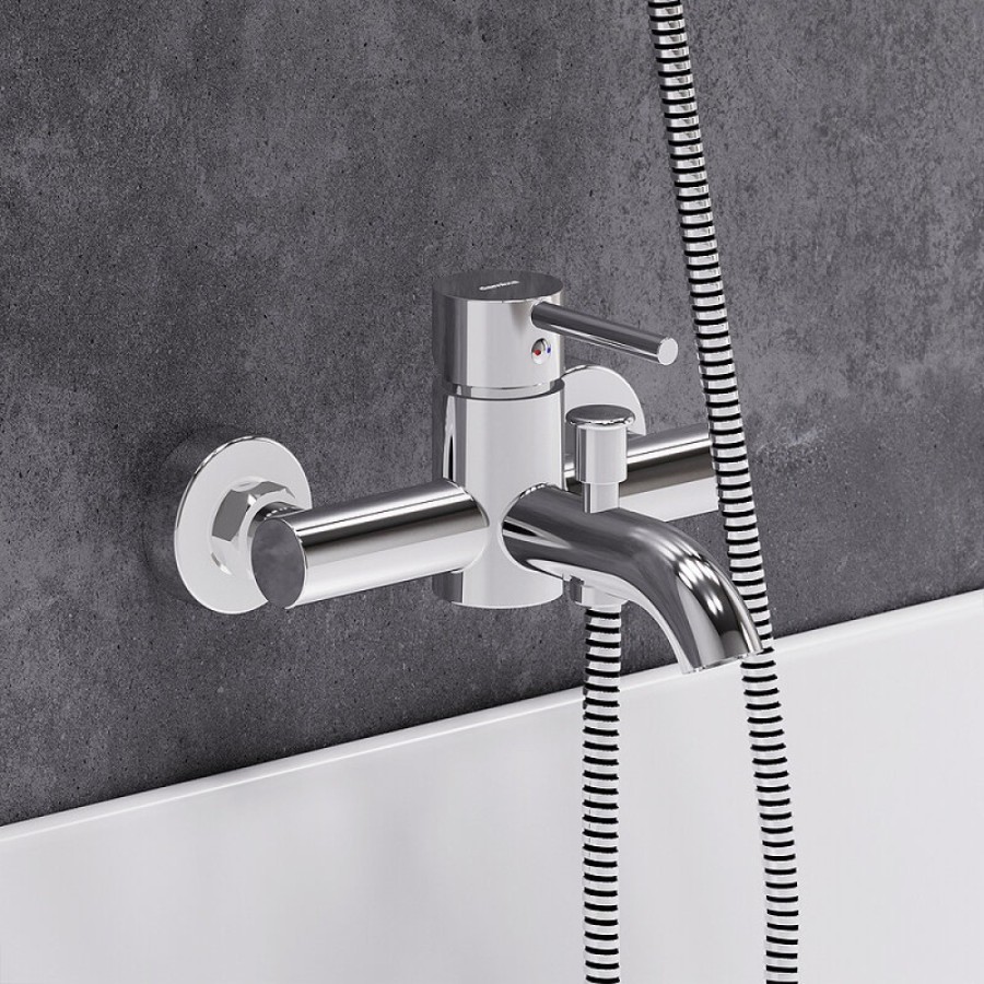 Смеситель для ванны и душа Damixa Scandinavian Pure 361000000, хром