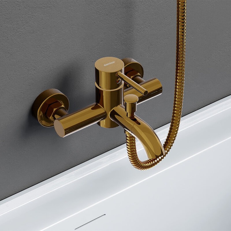 Смеситель для ванны и душа Damixa Scandinavian Pure 361000600, золото