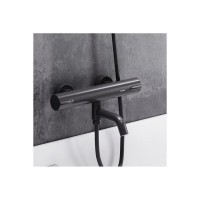 Смеситель для ванны и душа Damixa Scandinavian Pure 363000300, термостатический, цвет черный матовый