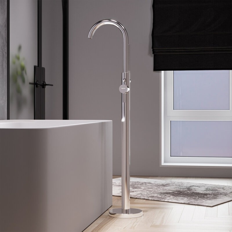 Смеситель для ванны и душа Damixa Scandinavian Pure 365000000, цвет хром