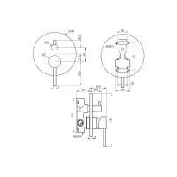 Смеситель для душа Damixa Scandinavian Pure 367100000, цвет хром