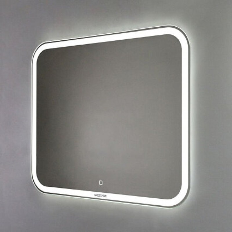 Зеркало Grossman Comfort 80 x 55 см с подсветкой, сенсорный выключатель, 380550