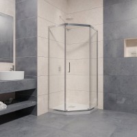 Душевой уголок RGW Passage PA-86, 90 х 120 см, стекло прозрачное, профиль хром, 38088692-11