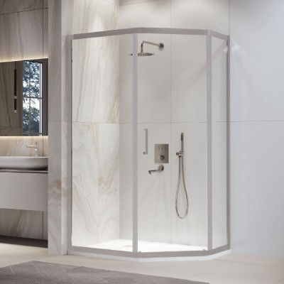 Душевой уголок RGW Passage PA-86-S, 38088692-111, 90 x 120 см, стекла прозрачные, профиль хром сатин