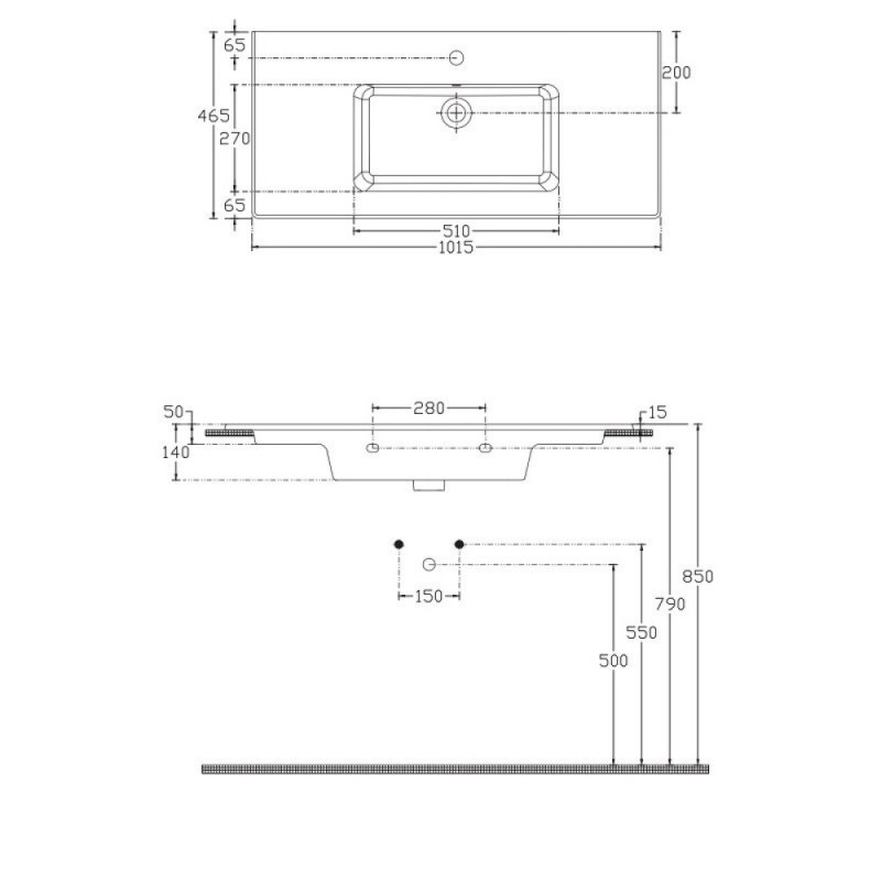 Раковина Allen Brau Fantasy 4.11014.20 Flat 100 см, керамика, белая
