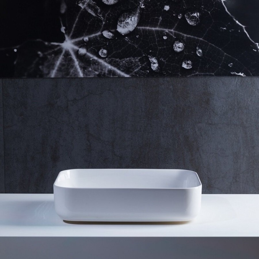 Раковина Allen Brau Fantasy 4.11021.20 Quad 50 х 36 см, накладная, керамика, белая