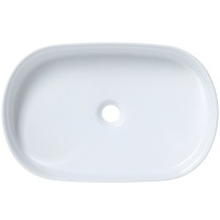 Раковина Allen Brau Fantasy 4.11022.20 Oval 55 х 36 см, накладная, керамика, белая
