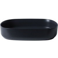 Раковина Allen Brau Fantasy 4.11022.31 Oval 55 х 36 см, накладная, керамика, черная матовая