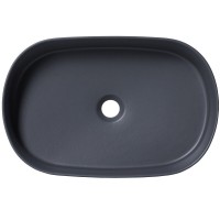 Раковина Allen Brau Fantasy 4.11022.AN Oval 55 х 36 см, накладная, керамика, антрацит