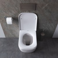 Приставной унитаз Allen Brau Infinity 4.21003.20 безободковый, белый