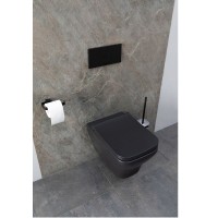 Подвесной унитаз Allen Brau Infinity 4.21011.31, безободковый, цвет черный матовый