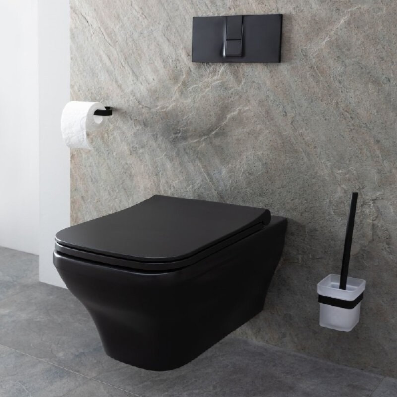 Подвесной унитаз Allen Brau Infinity 4.21011.31, безободковый, цвет черный матовый