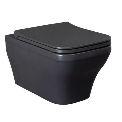 Подвесной унитаз Allen Brau Infinity 4.21011.AN, безободковый, цвет антрацит