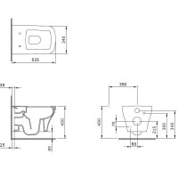 Подвесной унитаз Allen Brau Infinity 4.21011.AN, безободковый, цвет антрацит